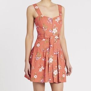 REBECCA TAYLOR Lita Floral Linen Dress